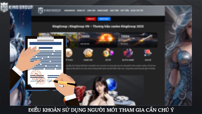 Điều khoản sử dụng người mới tham gia cần chú ý